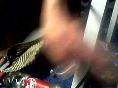 Young chubby brunette Navajo Tiff with natural big tits bent over in doggystyle lingerie