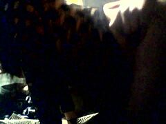 Young chubby brunette Navajo Tiff with natural big tits bent over in doggystyle lingerie