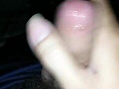 Feeling the intense desire in the dark.