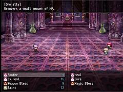 Tina, the swordswoman of the Scarlet Prison, an anime RPG game