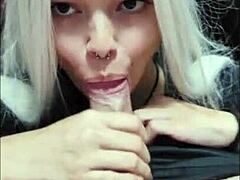 White Moon Sucked Me from Balls to Tip