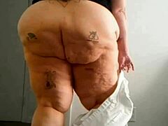 Slo motion bbw ass worship