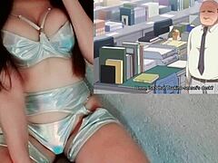 Teacher bends over cute student for pussy orgasm in classroom