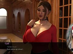 The sexy secretary flirts at the office