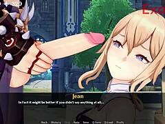Jean from Genshin Impact in hentai compilation scenes.