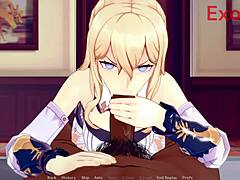 Jean from Genshin Impact in hentai compilation scenes.