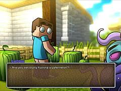 Hornycraft parody: Steve fucks sexy watermelon! 🍉😏