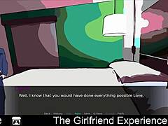 Experienced girlfriend shares erotic game with friend in casual setting.