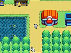 Oppaimon hentai pixel game episode 4 features parody battles with pokemon monsters