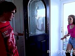 Valentina Bianco Nerd Gets Spunk All Over Her Face In POV