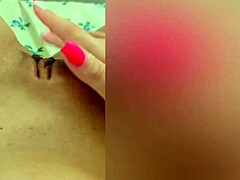 Skinny babe with big tits masturbates to intense orgasm.
