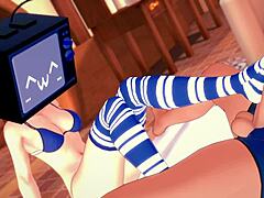 Intenta No Correrse En Tv Woman Pero Falla Hentai Sin Censura