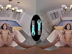 April Valentino Teases and Fucks on Pool Table in WetVR