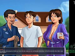 Steamy car affair with a curvaceous MILF in SummertimeSaga