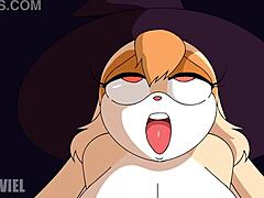 Vanilla The Rabbit Being A Sexy Witch