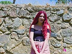 Redhead teen wants to try outdoors fuckdates