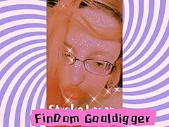 Goddess in glasses mesmerizes slave with intense femdom mindfuck and love addiction.