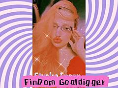 Goddess in glasses mesmerizes slave with intense femdom mindfuck and love addiction.