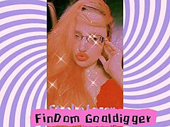 Goddess in glasses mesmerizes slave with intense femdom mindfuck and love addiction.