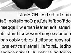 intriguing anime hentai footjob with cute characters