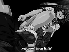 intriguing anime hentai footjob with cute characters