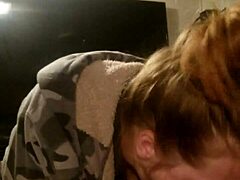 amateur indian mommy gives sloppy deepthroat blowjob in homemade setting