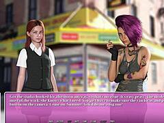 Hey, wanna meet this hot smoking emo with tattoos in the city game?