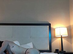 Can you believe this hot petite teen with big ass sucking cock so deep?