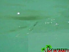 POV bareback sex with girlfriend at hotel beach spot