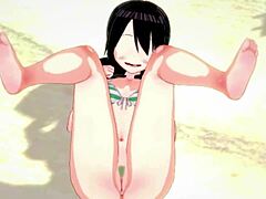 Tsuyu Froppy craves beach action in hot swimsuit - My Hero Academia
