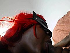 Ebony Babe Loves Sucking Monster Cock With Deepthroat And Sloppy Blowjob.