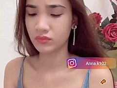 Anna k102 shows her flat chest on instagram