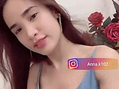 Anna k102 shows her flat chest on instagram