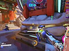 vtuber lewdneko plays overwatch gets spanked 😏