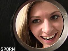 Texas Glory Hole Action in Bathroom With Victoria Lowson