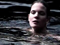 Supernatural Sexy Bikini Girl Swimming And Showing Off Her Natural Tits In The Pool