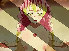 mitsuri and tanjiro in wild anime titty fuck