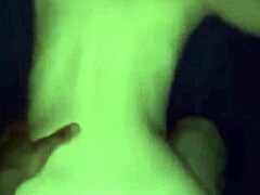 A white girl gets her ass spanked by a black man