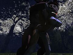 Restless furry yiff night with wild 3D blonde riding action! 🐾