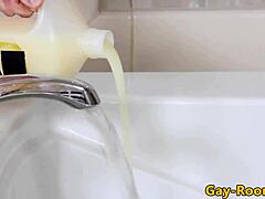 Tattooed Twinks Buttfucking Hard in Bathroom! Who’s Next to Join?