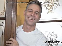 Beautiful perky latina bounces on hard cock in couple amateur scene