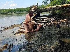 Did you see thick wife Becky Tailorxxx fucked in mud on nature walk?