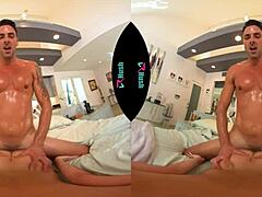 VRhush lets tiny Lily Adams take your creampie deep inside!