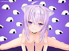 Nekomata Okayu thanks fans for donations via 3D faucet face
