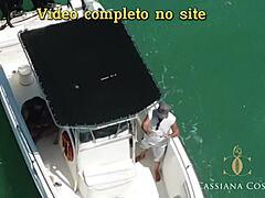 blonde chick giving it up in front of the captain for wild anal