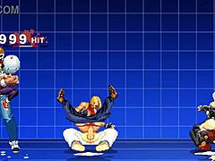 Mugen animation with Mary Angel and a hot cumshot