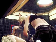 Uncensored Yaoi Femboy Handjob and Blowjob