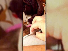 after a steamy shower, this latina trans babe got wild with a vibrator for solo fun. dirty talk included!