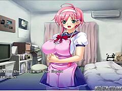 in apartment of love episode 5, he gropes her in the game anime hentai style