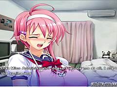 in apartment of love episode 5, he gropes her in the game anime hentai style